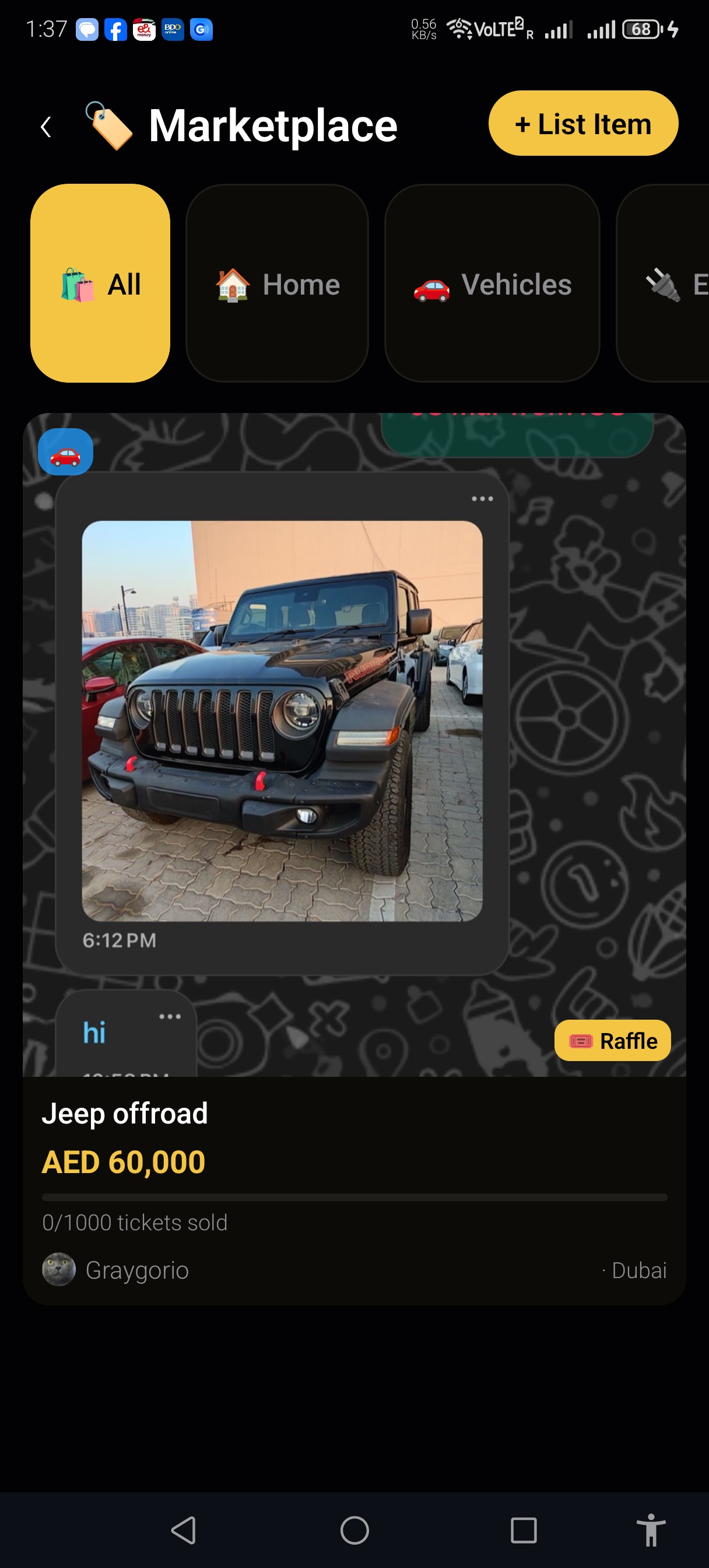 Marketplace app preview